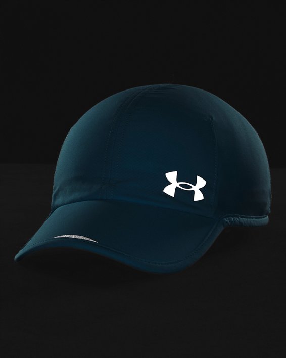 Women's UA Iso-Chill Launch Run Hat, Blue, pdpMainDesktop image number 2